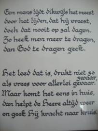 Tegel 'bemoediging' -  VERKOCHT