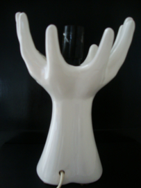 Vintage lamp handen wit - VERKOCHT