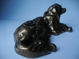 Koperen beeldje hond - VERKOCHT