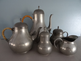 Tinnen servies - Tiel Holland - VERKOCHT