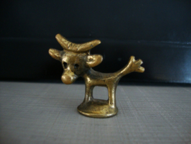 Koperen of messing letterbakfiguurtje - stier - VERKOCHT