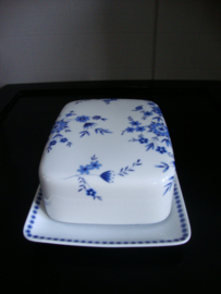 Botervloot- blauw wit - bloemetjes - Bavaria - W.Germany - VERKOCHT