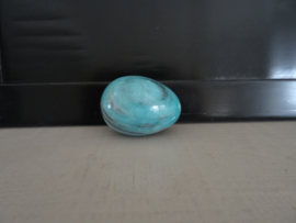 Marmeren ei - blauw - VERKOCHT