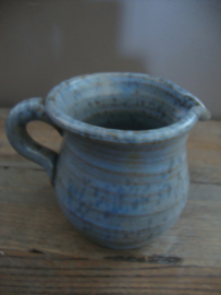 Blauw aardewerk kannetje - kruikje - VERKOCHT