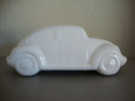 Vintage spaarpot wit - auto - Volkswagen kever - VERKOCHT
