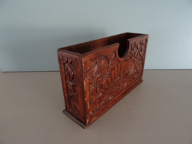 Vintage houten postbakje - VERKOCHT