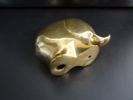 Vintage beeldje olifant - koper/messing - VERKOCHT