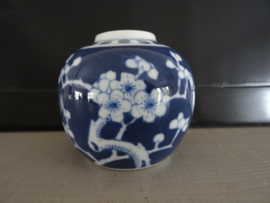 Gemberpotje - bloesem - blauw/wit - VERKOCHT