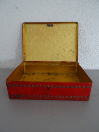 Trommel - blik - rood - VERKOCHT