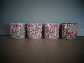 Mokken bloemetjes - set van 4 - VERKOCHT