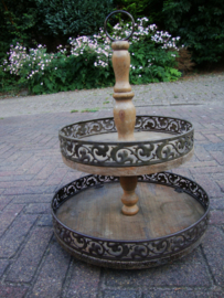 Houten etagere - VERKOCHT