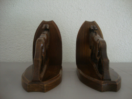 Vintage boekensteunen steenbok - VERKOCHT