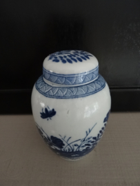 Gemberpotje blauw/wit - VERKOCHT