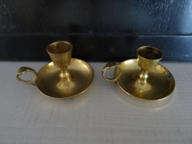 Vintage kandelaar - blaker - koper of messing - VERKOCHT