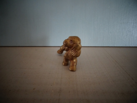 Hondje koper of messing - letterbakfiguurtje
