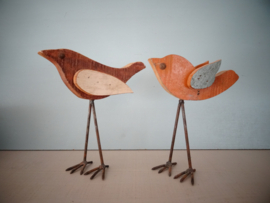 Set van 2 - houten vogels