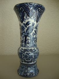 Delfts blauwe vaas - vaasje - Societe Ceramique - VERKOCHT