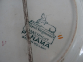 Oud wandbord - Petrus Regout - Panama - VERKOCHT