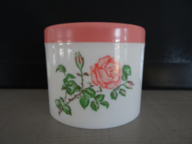 Vintage kunststof doosje - roos - VERKOCHT