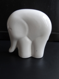 Vintage beeldje olifant - wit - VERKOCHT