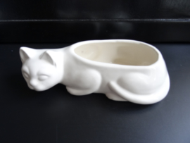 Vintage bloempotje - poes - kat - VERKOCHT