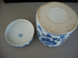 Chinese pot dekselpot - blauw wit - VERKOCHT