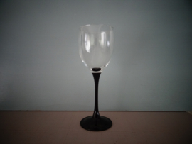 Wijnglas - zwarte poot - Luminarc
