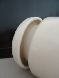 Vaas - keramiek - creme - vintage - brocante - VERKOCHT