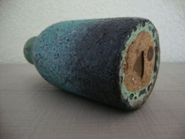 Vintage vaasje - blauw/groen - VERKOCHT