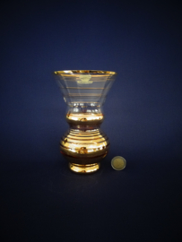 Vaasje - Laeken Belgie - goudkleurig - 1/2 cristal