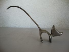 Beeldje poes kat - metaal - VERKOCHT