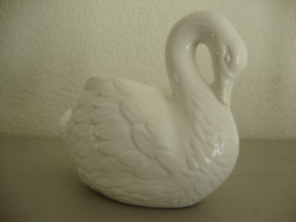 Vintage (bloem)potje zwaan - VERKOCHT