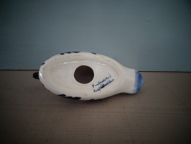 Beeldje eend - Delfts blauw - handpainted - VERKOCHT