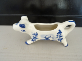 Melkkannetje koe - Delfts blauw - handbeschilderd - VERKOCHT