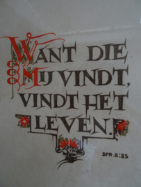 Tekst prent - Spreuken 8 : 35