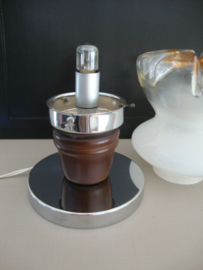 Vintage tafellamp - glas - VERKOCHT