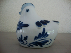 Spaarpot Delfts blauw - kip - Handpainted - VERKOCHT