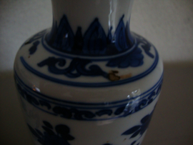 Vaasjes blauw / wit - VERKOCHT