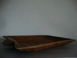 Houten dienblad - Fries kerfsnijwerk - VERKOCHT