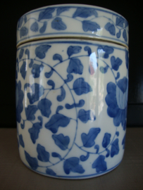 Chinese pot dekselpot - blauw wit - VERKOCHT