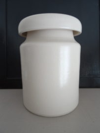 Vaas - keramiek - creme - vintage - brocante - VERKOCHT
