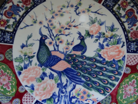 Groot Chinees bord - schaal - vogels - VERKOCHT