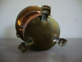 Koperen bloempotje - vintage - VERKOCHT