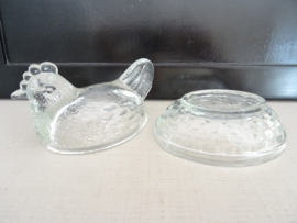 Schaaltje kip - glas - VERKOCHT