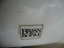 Witte vaas XL - Brass & Boom - VERKOCHT