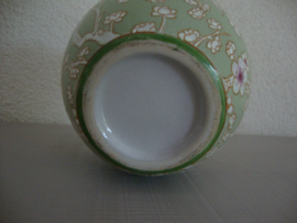 Chinese vaas groen bloesem - VERKOCHT