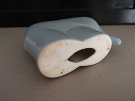 Vintage beeldje olifant - lichtblauw - VERKOCHT
