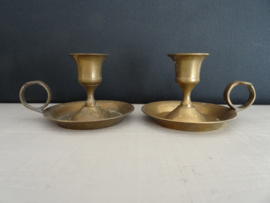 Vintage kandelaren - blaker - koper en messing - Set van 2 - VERKOCHT