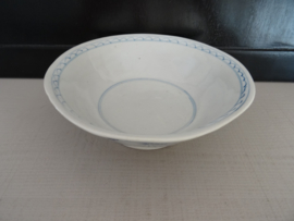 Oud schaaltje - blauw/wit - VERKOCHT