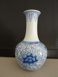 Chinees vaasje - blauw/wit - VERKOCHT